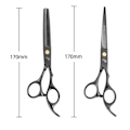 Miniatyrbillede 2 af 10: Klipningssaks Hårklippesaks SORT 8STK 8STK black 8PCS-8PCS