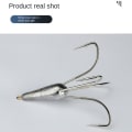 Miniatyrbillede 9 af 10: 1/2 STK Blysynkevægt fiskekrog Fiskediskantkroge 2pcs4Hook-30g