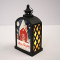 Miniatyrbillede 10 af 10: Natlys julemandslanterne SORT black
