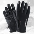 Miniatyrbillede 5 af 10: Vinter Taktiske Handsker Opvarmede Fleecing Handsker GRÅ XL GREY XL