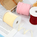 Miniatyrbilde 5 av 10: 50yards 10mm Velvet Ribbon Flocking Silke LETT KAFFE light coffee