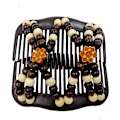 Miniatyrbillede 4 af 10: Beaded Double Row Comb Beads Hårkamme 4 4 4