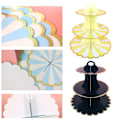 Miniatyrbild 7 av 10: 3-vånings Cupcake-ställ Papperstårthållare GRÖN 2 2 Green 2-2