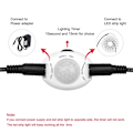 Miniatyrbilde 5 av 10: Sensorlysbryter LED Strip Sensorkontroller PIR6 PIR6 PIR6
