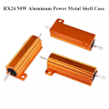 Miniatyrbillede 4 af 8: RX24 50W Resistor Metal Shell Case 5R 5R 5R