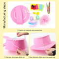 Miniatyrbilde 2 av 10: Påske Hat Kit Bunny Egg Material Kit BLÅ blue