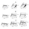 Miniatyrbillede 2 af 10: Opbevaringsstativer til displaystativ 30X15X9CMC C 30x15x9cmC