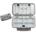 Pill Box Medicin Dispenser GRÅ grey