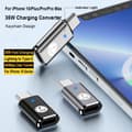 Miniatyrbilde 8 av 8: USB Type C til Lighting-konverter Telefonadapter SØLV Silver