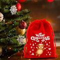 Miniatyrbillede 8 af 10: 5/10 stk julefløjlsposer Candy Snack Gavepose 9X12CM10STK 9x12cm10pcs