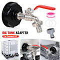 Pikkukuva 7 / 10: 1/2" 3/4" IBC-säiliön tyhjennyshanan sovittimen liitin S60X6 puutarhahanan vaihto 1/2-set