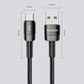 Miniatyrbillede 2 af 10: Mobil Datakabel Ladekabel SORT 2M Black 2m