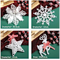 Miniatyrbilde 2 av 10: 5 stk Christmas Snowflake Flakes Vinduspynt A A A