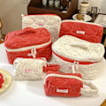 Miniatyrbillede 6 af 6: Makeuptaske Toilettasker RØD M2 2 Red M2-2