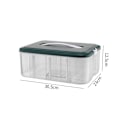 Miniatyrbillede 1 af 8: Legetøj Opbevaringsboks Diverse Container GRØN 1 LAG 1 LAG Green 1 layer-1 layer