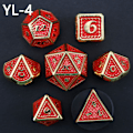 Pikkukuva 1 / 8: 7kpl/ set DND Metallioppa Polyhedral Noppa YL-4 YL-4 YL-4