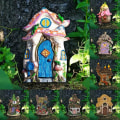 Miniatyrbilde 4 av 9: Miniatyr Fairy Elf Door Fairy Door E E E