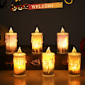 Miniatyrbillede 9 af 10: Elektronisk stearinlyslampe Halloween stearinlys C C C