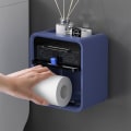 Miniatyrbillede 10 af 10: Toiletpapirholder Opbevaringsstativ HVID ENKELT LAG ENKELT LAG White Single Layer-Single Layer