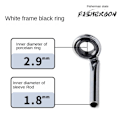 Miniatyrbillede 1 af 10: Fiskestang Guide Eye Keramisk Ring 1,8MM 1,8MM 1.8mm