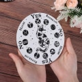 Miniatyrbilde 3 av 10: Trependulbrett i tre, skiveform, STYLE 4-SVART 15CM Style 4-Black 15cm