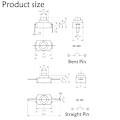 Pikkukuva 2 / 10: Push Button Switch Taskulamppukytkin VALKOINEN white