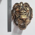 Miniatyrbild 5 av 8: Lejonhuvud Väggkonst Lejonhuvud Skulptur Väggmonterad Konst
