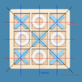 Miniatyrbilde 6 av 10: Tic Tac Toe brettspill 5 5 5