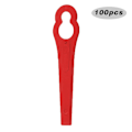 Miniatyrbilde 2 av 10: 100 Stk/sett Plastblad Kutter Gresstrimmer Blad RØD red