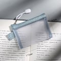 Miniatyrbillede 3 af 10: 6 PAKKER Nylon Mesh Card Opbevaringsposer Små lynlåsposer SORT BLACK