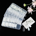 Miniatyrbillede 9 af 10: 100 stk/æske falske neglespidser Kiste falske negle CLEAR-100STK-BOX Clear-100PCS-Box