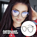Miniatyrbillede 6 af 10: Anti-Blue Light Briller Overdimensionerede briller LEOPARD PRINT Leopard print
