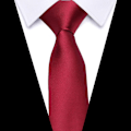 Pikkukuva 5 / 10: 8 cm miesten solmio Cravat RED Red