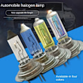 Miniatyrbilde 3 av 10: 2 STK Super Bright Platinum Halogen Pære FARGERIK 2 STK 2 STK Colorful 2Pcs-2Pcs