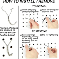 Miniatyrbillede 2 af 8: 20 stk. Pegboard Kroge Display Kroge Opbevaringsstativer 20PCS