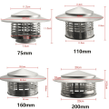 Miniatyrbilde 2 av 10: Pipehette Ventilert Regnhette 110MM 110mm