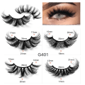 Miniatyrbilde 3 av 8: Falske øyevipper Faux Mink Lashes Fluffy