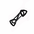 Miniatyrbild 9 av 10: 10 st Karbinhakar Ryggsäck Spännen TRIANGLE SHAPE TRIANGLE SHAPE Triangle Shape