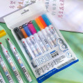 Miniatyrbillede 3 af 10: Double Line Outline Pen Marker Pen 8-COLOR 8-COLOR 8-Color