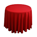 Pikkukuva 1 / 10: Pyöreä pöytäliinapäällinen PUNAINEN red