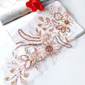 Miniatyrbild 1 av 10: Mesh Broderi Blomma Spets Patch Paljett Broderad Patch CC C