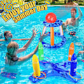 Miniatyrbillede 10 af 10: Oppustelig ring, kastering, spil Flydende pool legetøj SET-5 Set-5