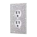 Miniatyrbilde 1 av 10: US Standard Switch Panel Sticker Rhinestones Socket Frame 04 04 04