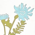 Miniatyrbild 6 av 9: 1/3st metall blommiga väggbonader Järnkonst Färgglad blomvägg brown