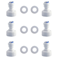 Miniatyrbild 1 av 10: 6 st vattenrenare Adapter Variabel diameter genom intern 6 pcs