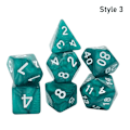 Pikkukuva 1 / 8: 7 kpl / set DND Dice Polyhedral Dice STYLE 3 STYLE 3 Style 3