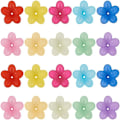 Miniatyrbilde 1 av 3: Blomsterperlehette Akryl Frosted Blomsterperleperlehetter Frostet