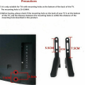 Miniatyrbilde 4 av 8: TV-bordstativ, basemontert TV-holder
