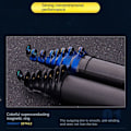 Miniatyrbillede 10 af 10: Fiskestang Wire Ring Fiskeline Guide 4SORT-50STK 4Black-50pcs