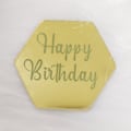 Pikkukuva 7 / 10: 10 kpl Cake Top Flag Cupcake Topper HOPEA KUUSIkulmainen KUUSIkulmainen Silver Hexagonal-Hexagonal
